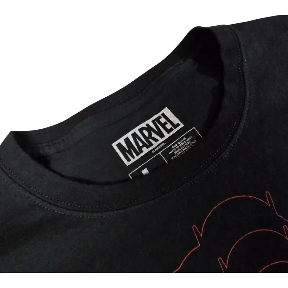 Marvel Spider-Man T-Shirt Men's Large Loot Crate Black Red Graphic